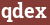 Brick with text qdex