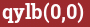 Brick with text qylb(0,0)