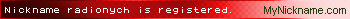 Nickname radionych