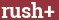 Brick with text rush+