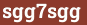 Brick with text sgg7sgg
