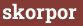 Brick with text skorpоr