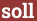 Brick with text soll