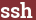 Brick with text ssh