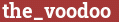 Brick with text the_voodoo