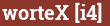 Brick with text worteX [i4]