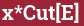 Brick with text x*Cut[E]