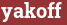 Brick with text yakoff