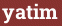 Brick with text yatim