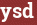 Brick with text ysd