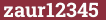 Brick with text zaur12345