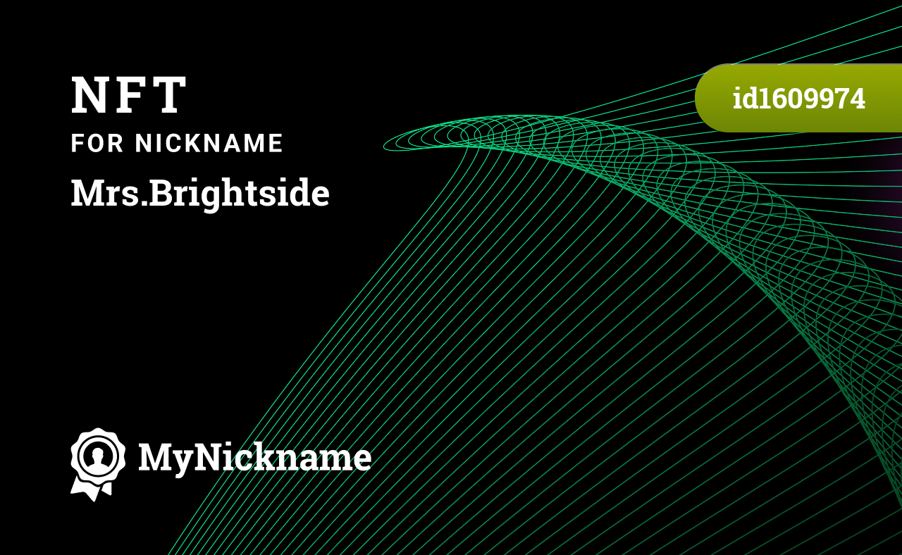 NFT for Nickname Mrs.Brightside