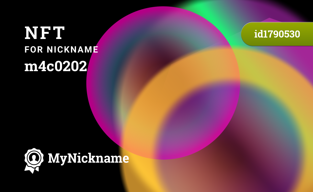 NFT for Nickname m4c0202